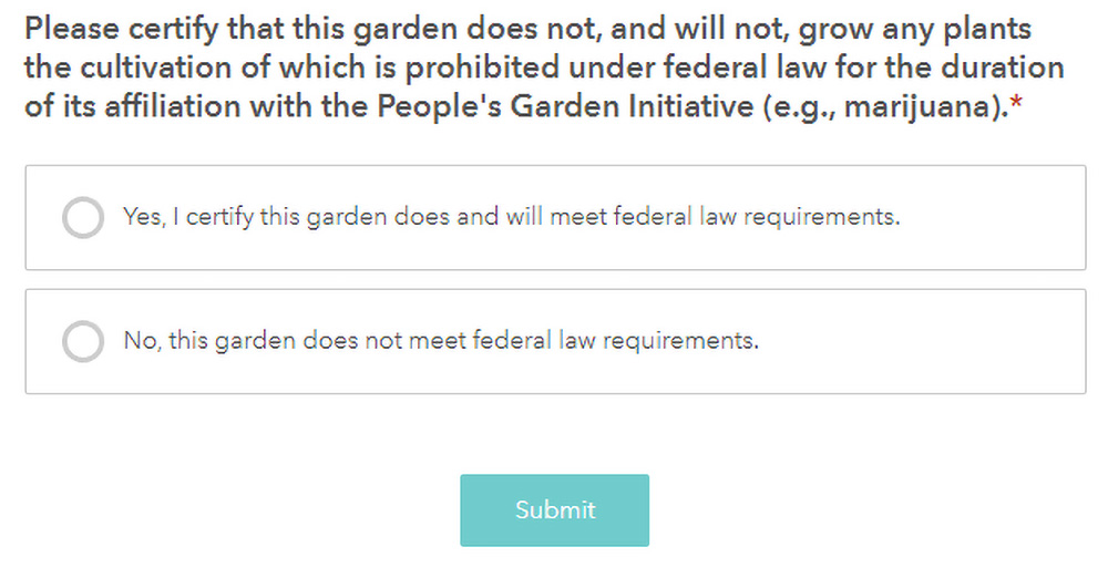 USDA Encourages Registration of “People’s Gardens” to Advance Equity