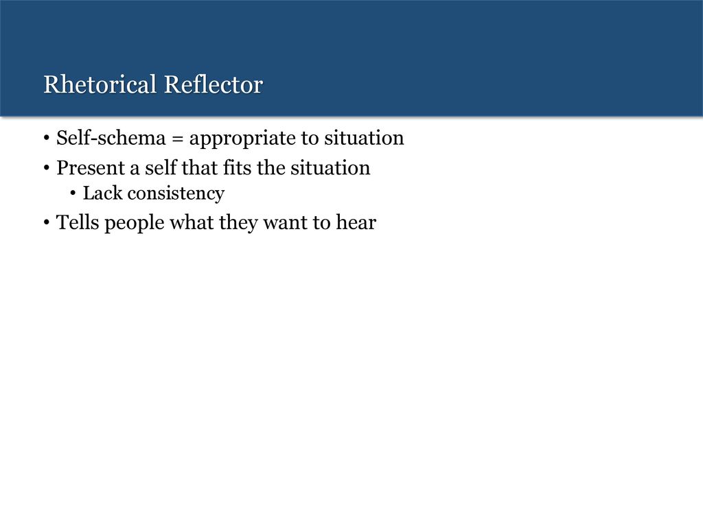 rhetorical reflectors