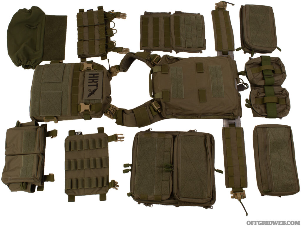 Photo of the HRT LBAC plate carrier and its numerous accessories.