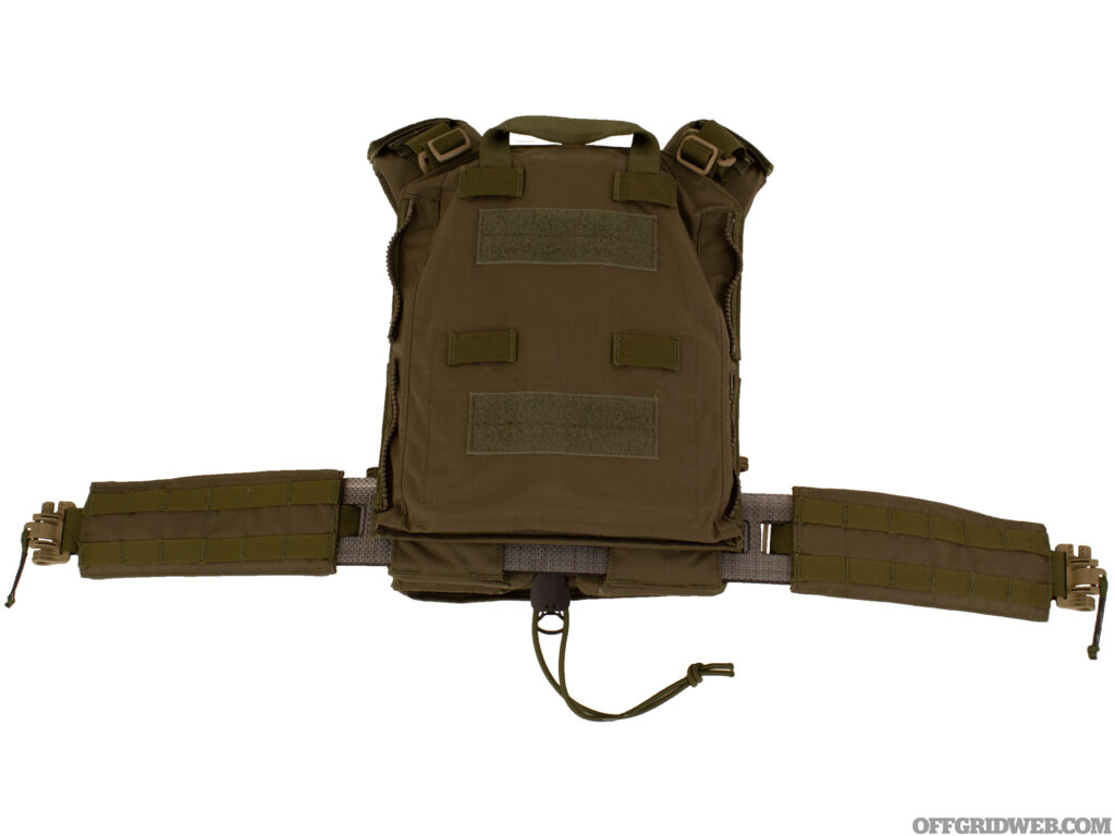 Studio photo of the back of the HRT LBAC plate carrier.
