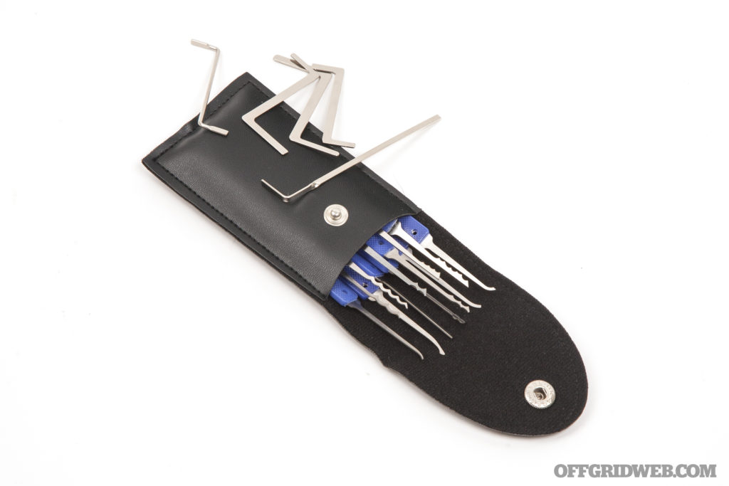 Photo of a lock picking set that may go into a go bag.