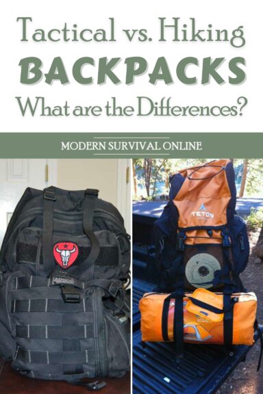 tactical vs hiking backpacks pinterest