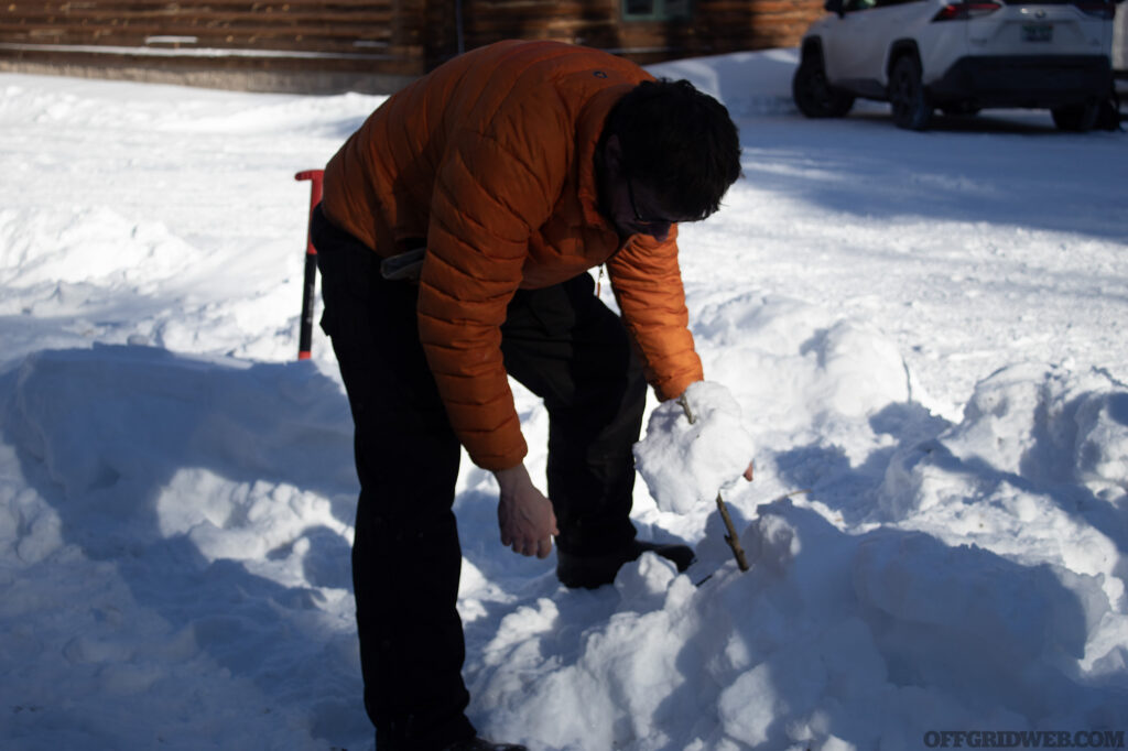 Instructor Jerry Saunders demonstrates a technique called the 