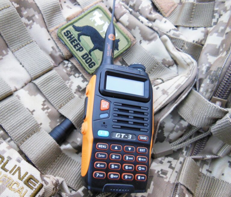 a Baofeng handheld ham radio