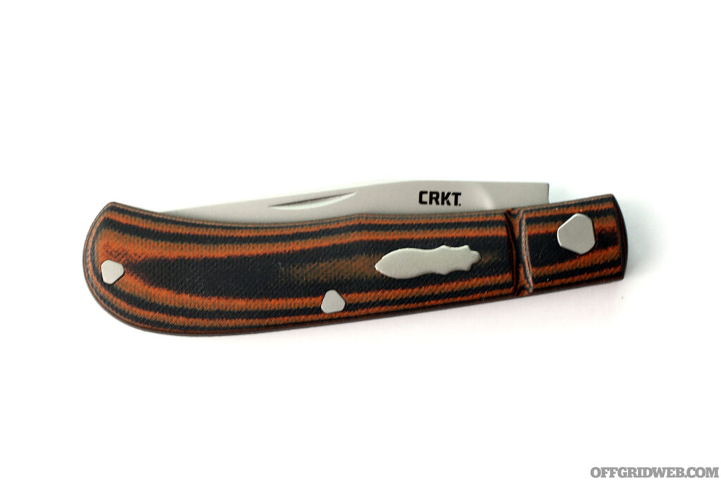 Studio photo of a crkt slip joint knife.