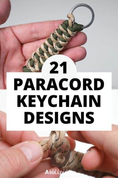 Paracord keychains Pinterest image