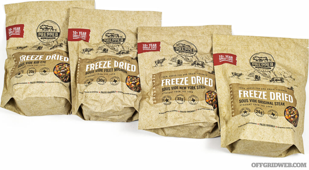 Studio photo of the Prepper All Naturals Variety pack.