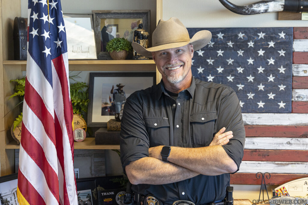 Photo of Mark Lamb in his office.