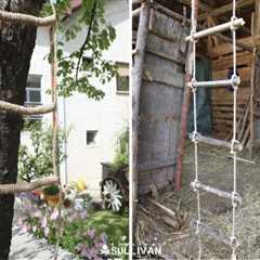 Making a Rope Ladder 2 Ways (With and Without Wood)
