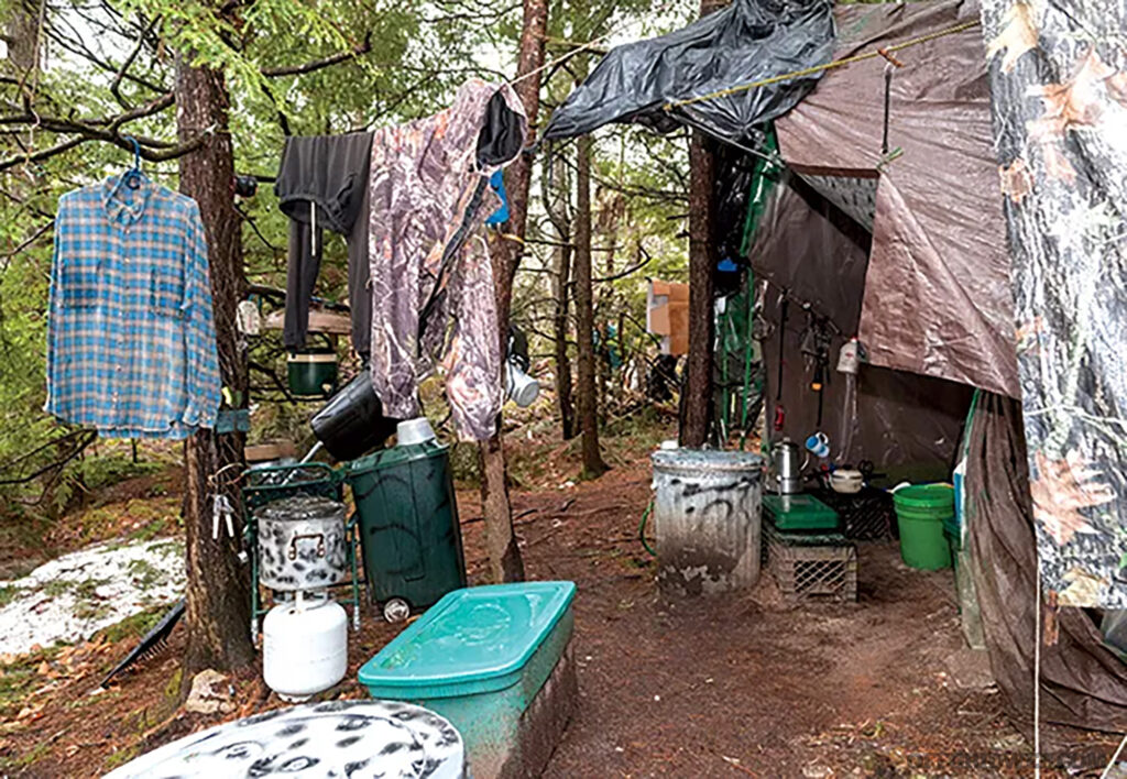 Photo of Christopher Knight's camp, courtesy of Jennifer Smith Mayo.