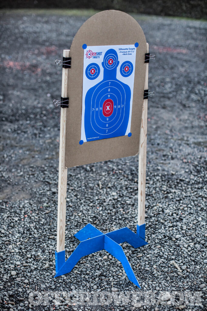 Photo of the Thor Targets paper target stand.