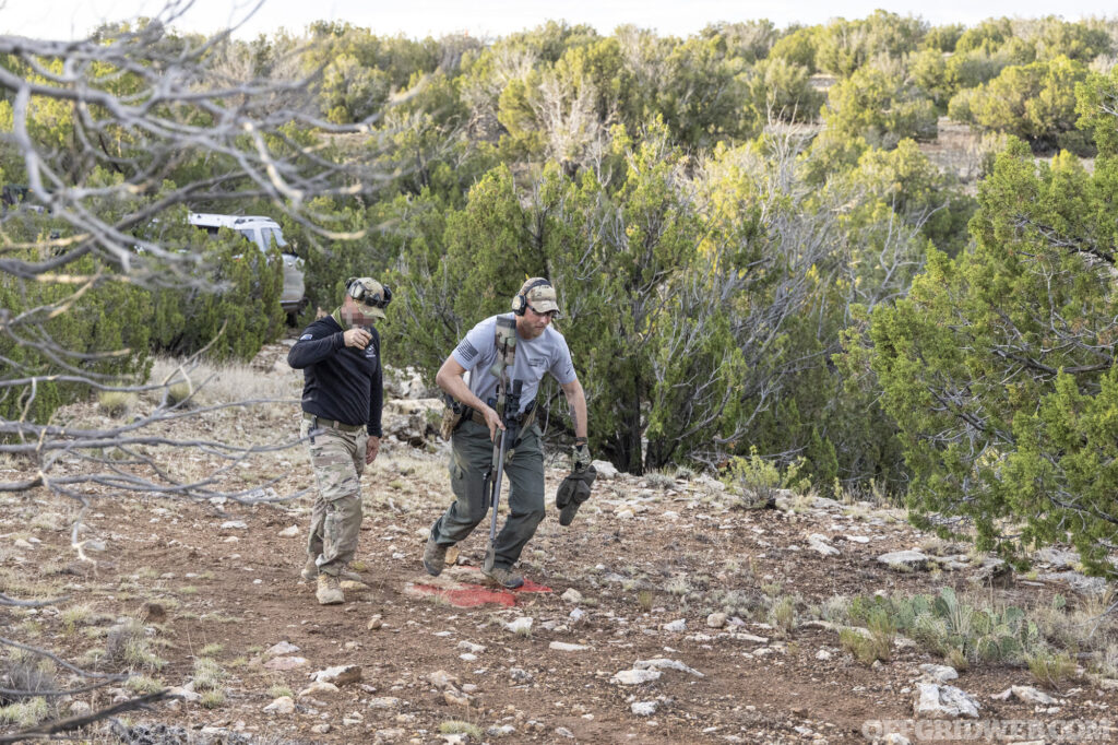 Adult male training at the Sierra 1 range.