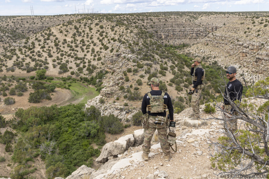 BRVO Tactical instructors look out over the landscape at their new range.