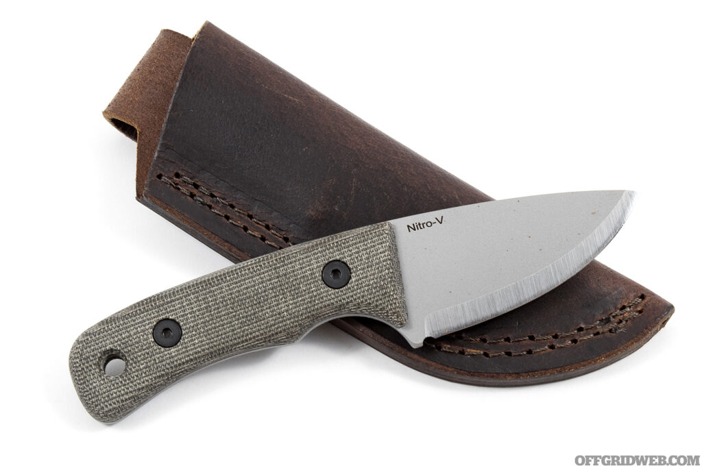 Studio photo of the Wicket XL Scandi by Knives by Nuge.