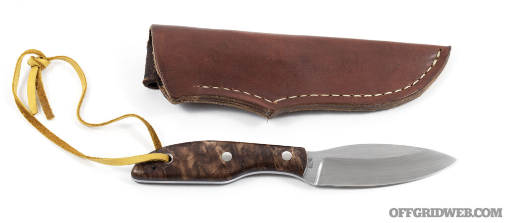 Studio photo of the Canadian Belt Knife by Marlow Knifeworks for the Gear Up Column.