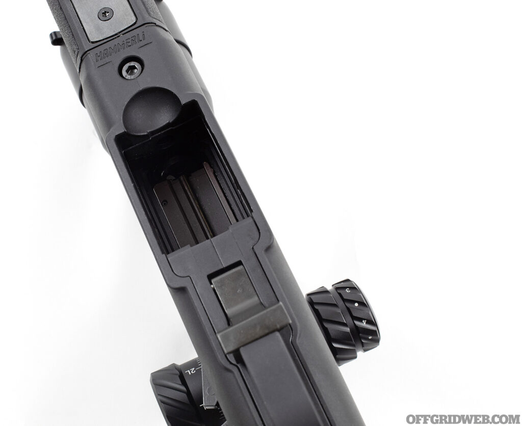 Photo of the Force B1 magazine well.