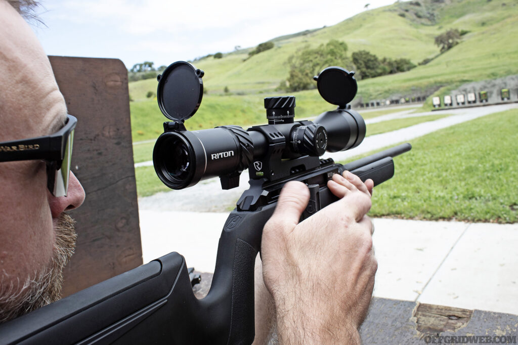 Photo of the Hammerli Force B1 at the range.