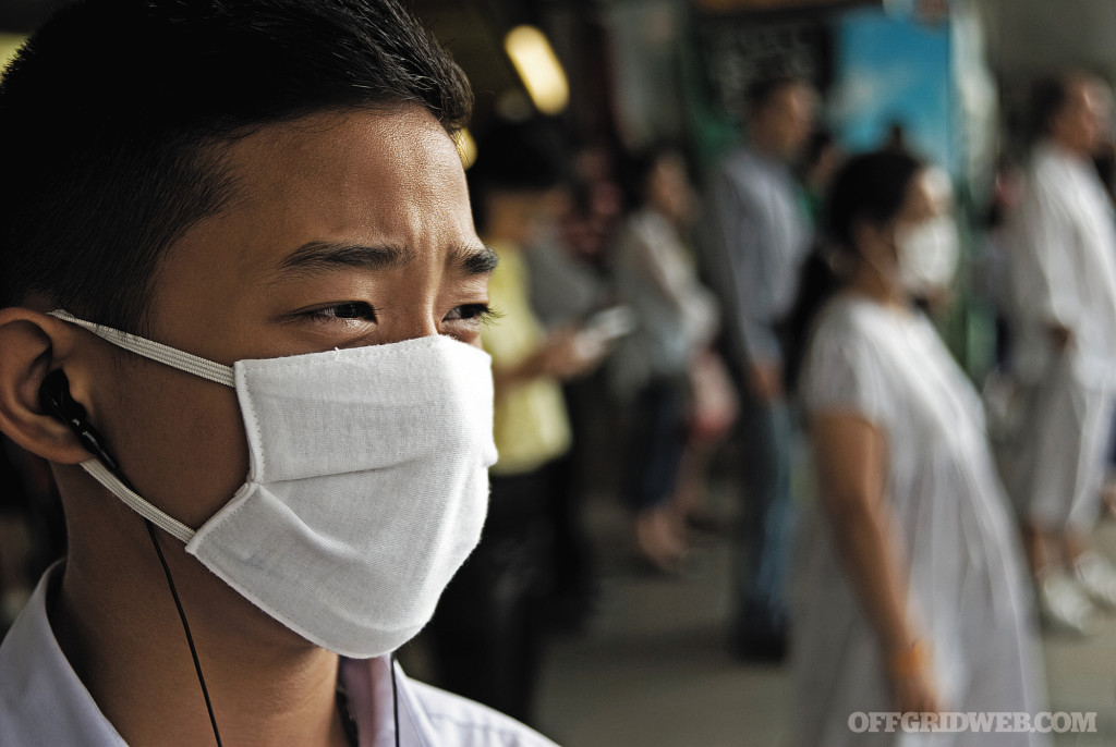 image of people wearing medical face masks