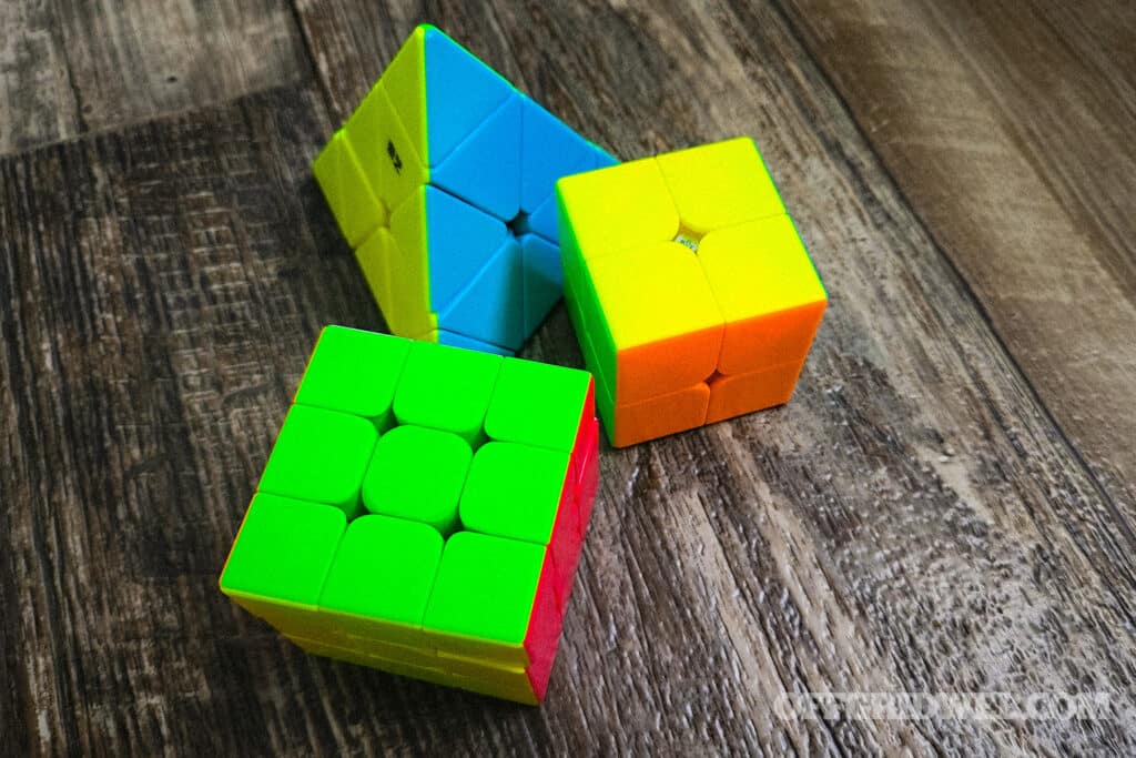 image of assorted rubik's cube type puzzles