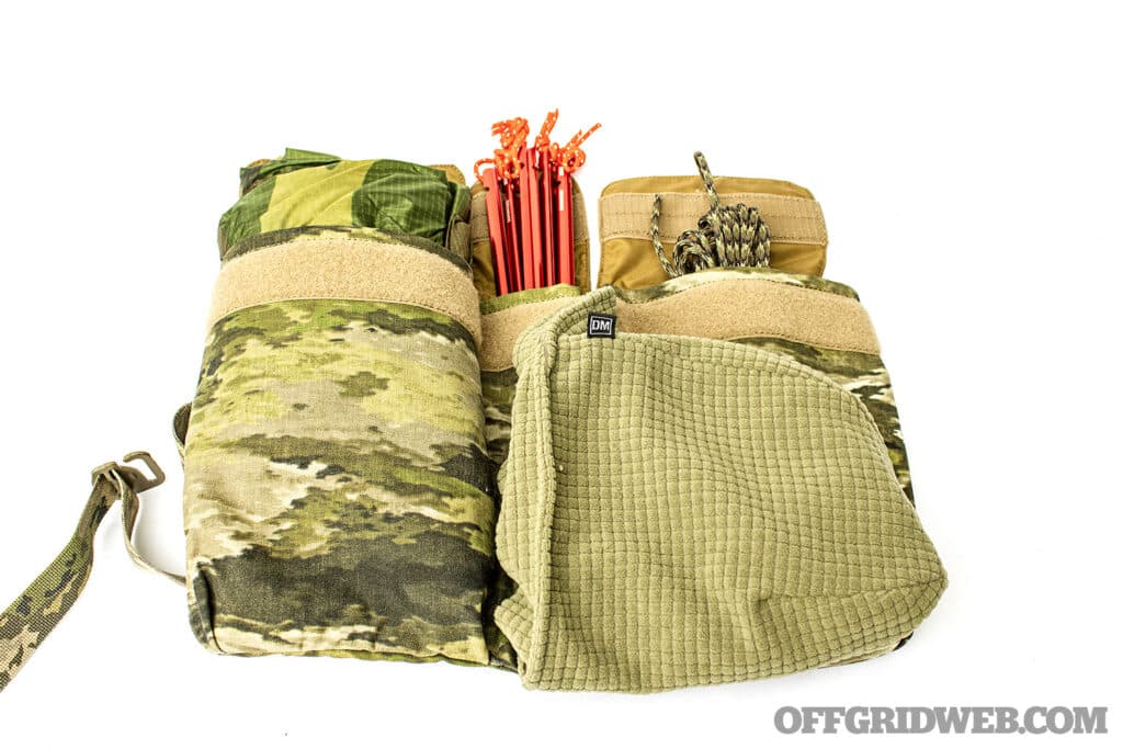 image of camo patterned shelter equipment