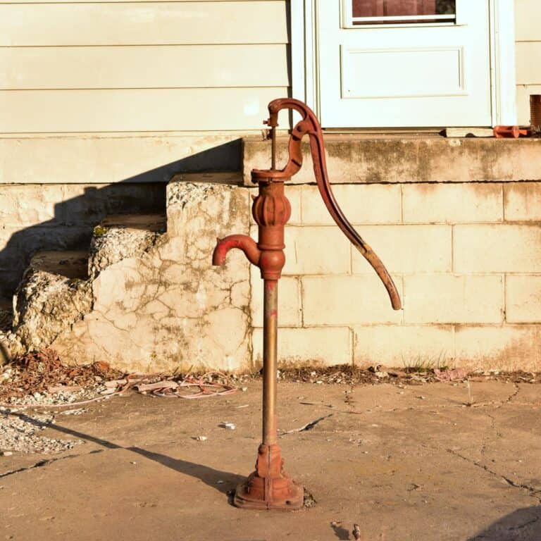 a manual hand pump