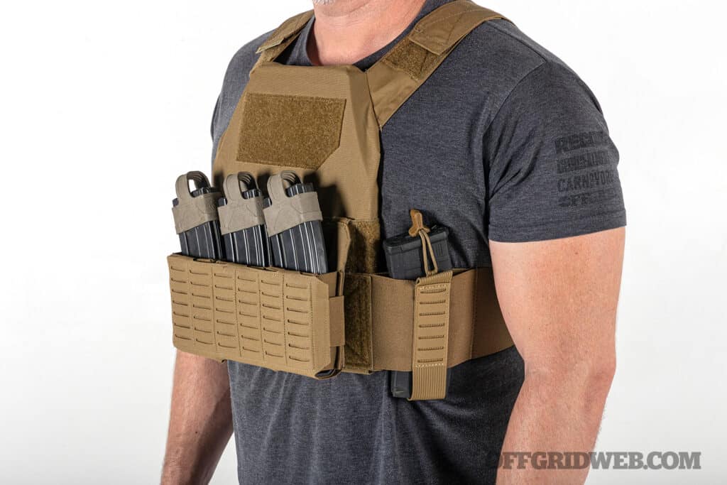 man with a thorax incog with attached mag holder