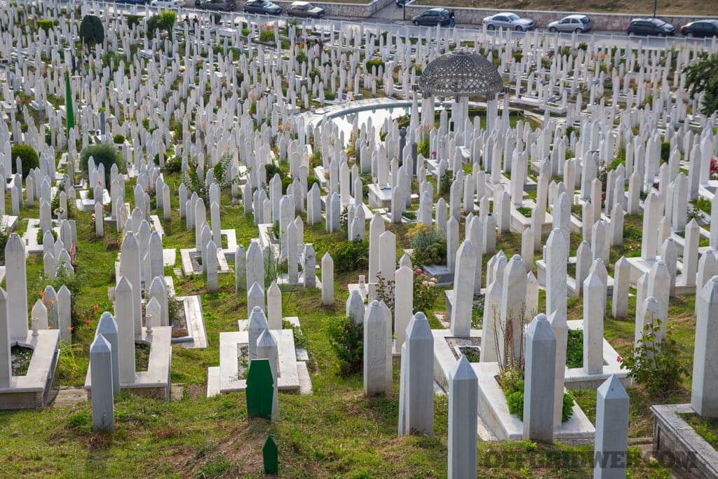 image of a cemetery in Sarajevo 