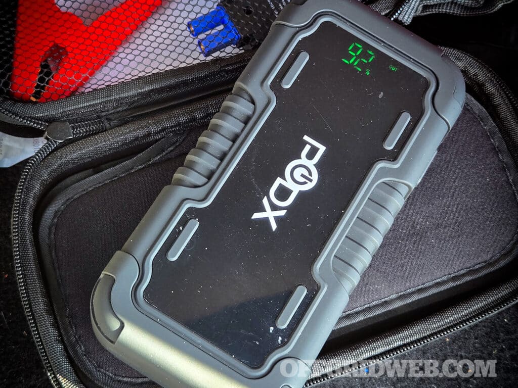 a Pod-x jump starter, essntial during grid down scenarios