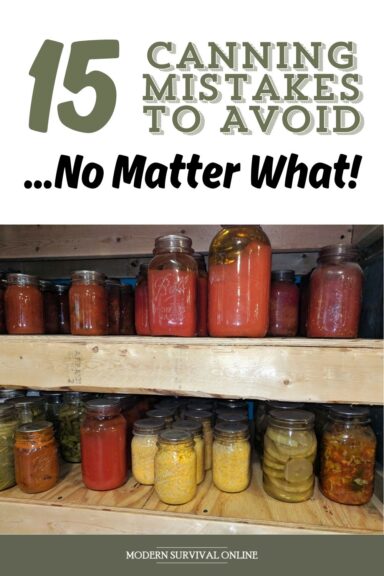 canning mistakes Pinterest