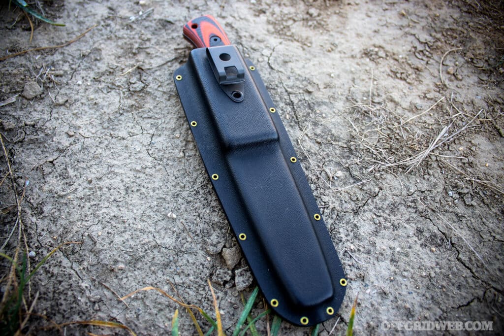 image of the bruin in a kydex pocket sheath