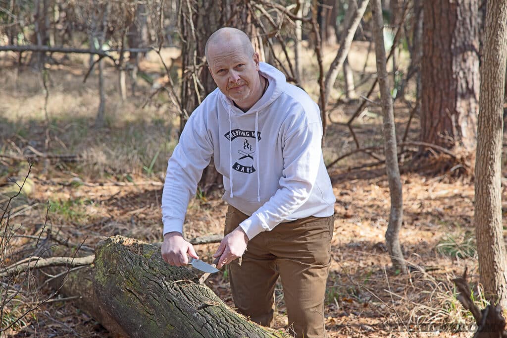 image of Tom Sarge, Trauma Therapy Professional and survival enthusiast in the outdoors