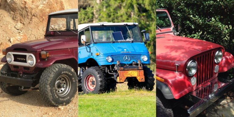 bug-out vehicles collage