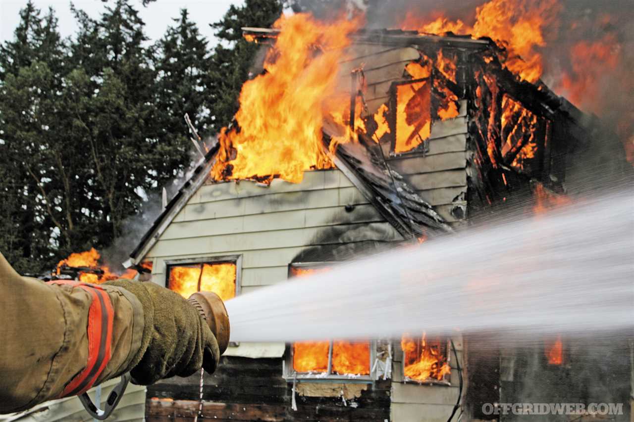 image of a house fire 